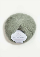 Ohut Silk Mohair, sumuinen vaaleanvihreä 8521