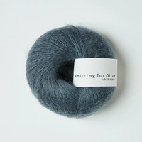 Knitting for Olive Soft Silk Mohair Dusty Petroleum Blue