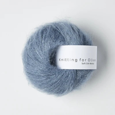 Knitting for Olive Soft Silk Mohair Dusty Dove Blue