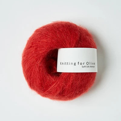 Knitting for Olive Soft Silk Mohair Blood Orange