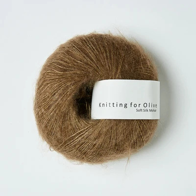 Knitting for Olive Soft Silk Mohair Hazel Brown