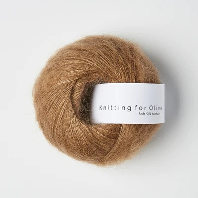 Knitting for Olive Soft Silk Mohair Brown Nougat