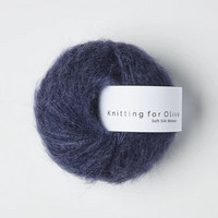 Knitting for Olive Soft Silk Mohair Dark Blue