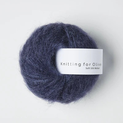 Knitting for Olive Soft Silk Mohair Dark Blue