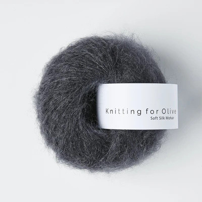Knitting for Olive Soft Silk Mohair Slate Gray