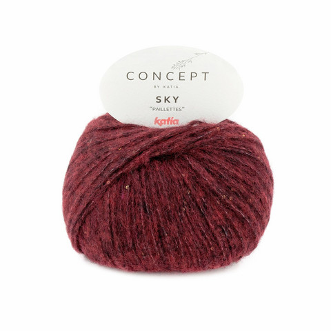 Concept by Katia, Sky,  88 burgundy red