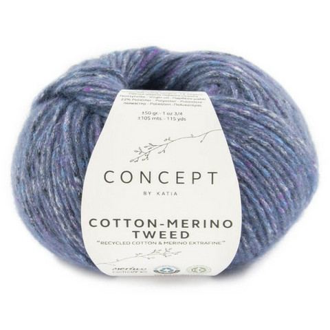 Concept By Katia, Cotton-Merino tweed, color 508