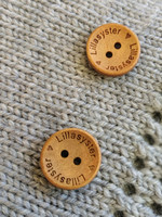 Lillasyster träknapp, 18 mm