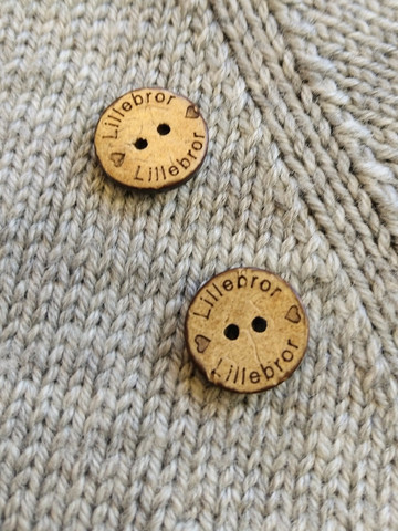 Lillebror kokosknapp, 15 mm