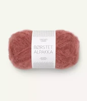 Børstet Alpakka, marsala 4034