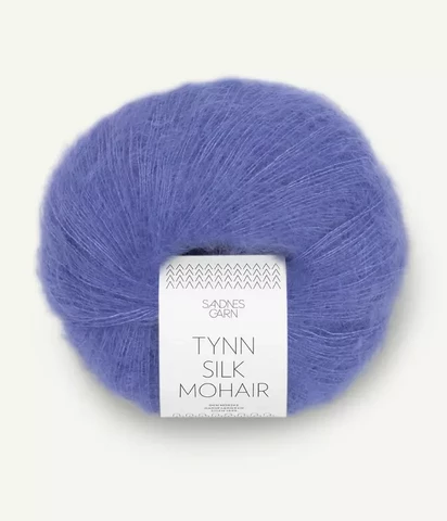 Tynn Silk Mohair, blå iris 5535