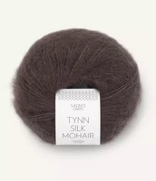 Tynn Silk Mohair, tumma suklaa 3880