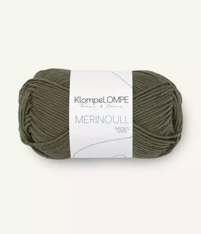Sandnes Merinoull, mörk oliv 9871