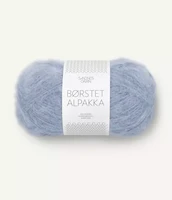 Børstet Alpakka, blå hortensia 6032