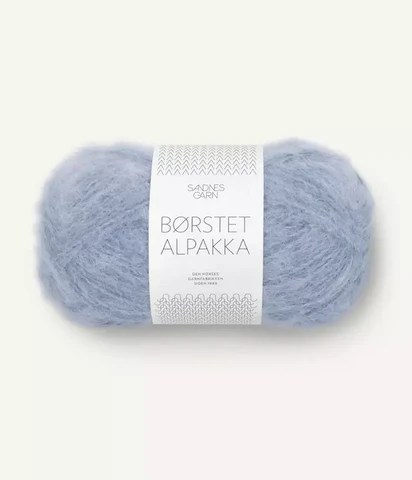 Børstet Alpakka, blå hortensia 6032