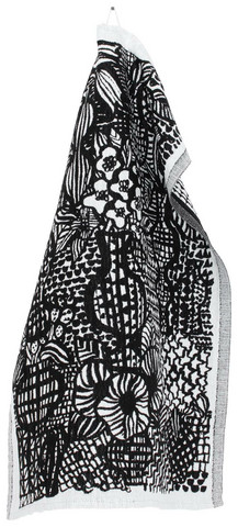 Veranta - bomull- linnehanduk, white-black