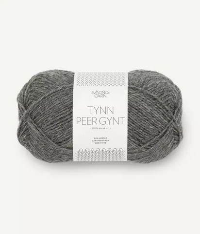 Tynn Peer Gynt, mörkt grå melerad 1053