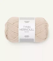 Sandnes tynn merinoull, marzipan 2321