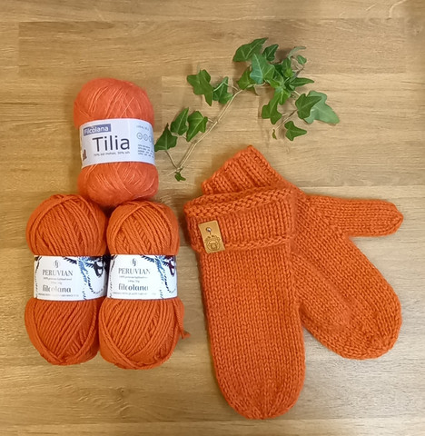 Gulliga vantar - DIY paket Carrot