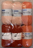 Fyndhörna: Filcolana Pernilla 6 st Persika, orange, rost
