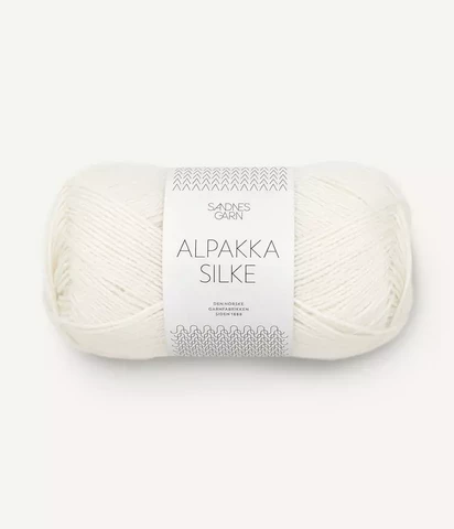 Sandnes Alpakka Silke, valkoinen 1002
