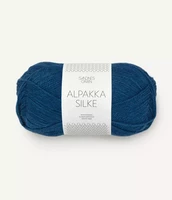 Sandnes Alpakka Silke, bläckblå 6063
