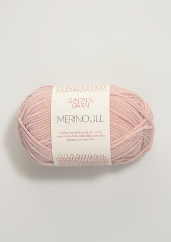 Sandnes merinoull, puderrosa 3511