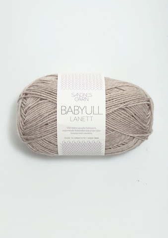 Sandnes Babyull Lanett, melerad beige 2650