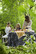 Veranta - bomull- linnehanduk, white-black
