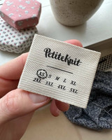 Petite Knit Adult size label