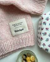 Petite Knit 'Made by someone who loves you' label