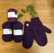 Gulliga vantar - DIY paket Grape Royal