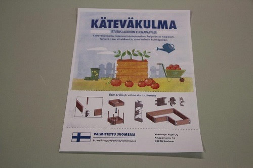 Istutuslaatikko käteväkulmilla