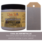 Metallihohtomaali hopea - Dixie Belle Moonshine Metallic Silver Bullet 473 ml