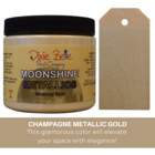 Kalkkimaali - Dixie Belle Moonshine Metallic - Shampanja - Wedding Belle