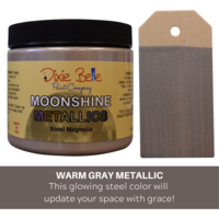 Kalkkimaali - Dixie Belle Moonshine Metallic - Teräs - Steel Magnolia