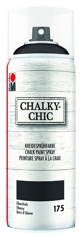 Kalkkimaalispray - Ebony 175 - Marabu ChalkyChic - 400 ml