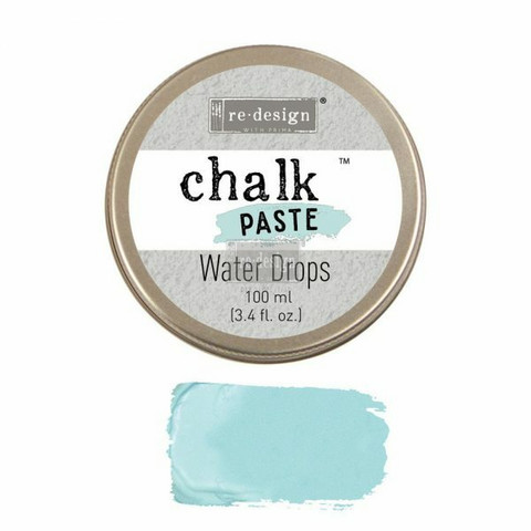 Kalkkitahna - Vaaleansininen - Water Drops - Chalk Paste Prima Re-Design