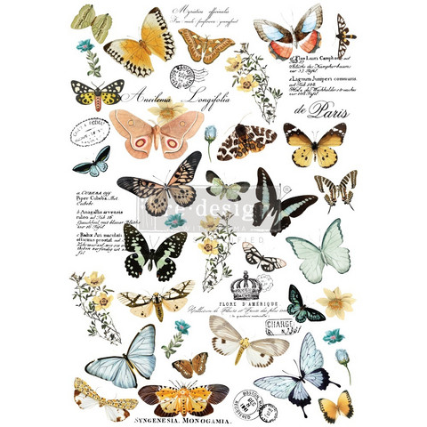 Siirtokuva - Butterfly Dance - 60 x 88 cm - Prima Redesign