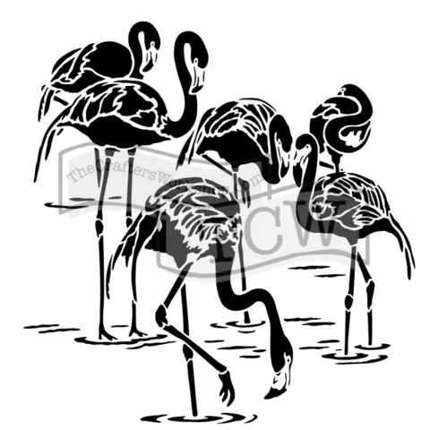 Sabluuna - Flamingot - 30 x 30 cm