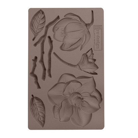 Silikonimuotti - 20x13 cm - Winter Blooms - Prima Re-Design