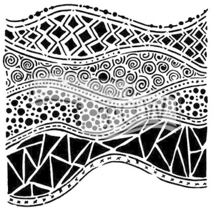 Sabluuna - Crazy Waves - 15 x 15 cm