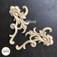 Puukoristepari 16x8 cm - WoodUBend 1388-9
