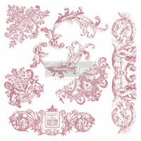 Leimasin - 30 x 30 cm - Prima Re-design Decor Stamp - Chateau De Maisons