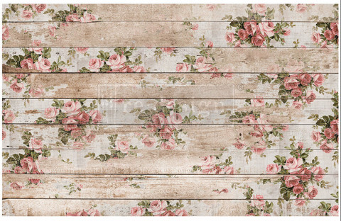 Decoupage-arkki - 48x76 cm - Shabby Floral - Prima Redesign Decor Decoupage Paper