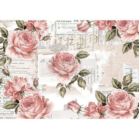 Decoupage-arkki - 29x41 cm - Floral Sweetness - Redesign Decor Rice Paper