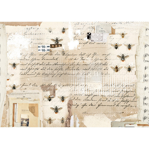 Riisipaperi - 29x41 cm - Mysterious Notes - Redesign Decor Rice Paper