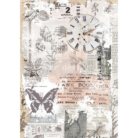 Riisipaperi - 29x41 cm - Herb's Memory - Redesign Decor Rice Paper