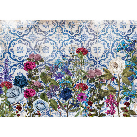 Riisipaperi - 29x41 cm - Moonlight Garden - Redesign Decor Rice Paper