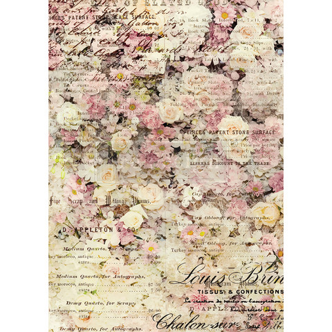 Riisipaperi - 29x41 cm - Floral & Dream - Redesign Decor Rice Paper